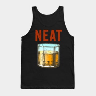 Whiskey Neat Old Fashioned Scotch and Bourbon Drinkers Tank Top